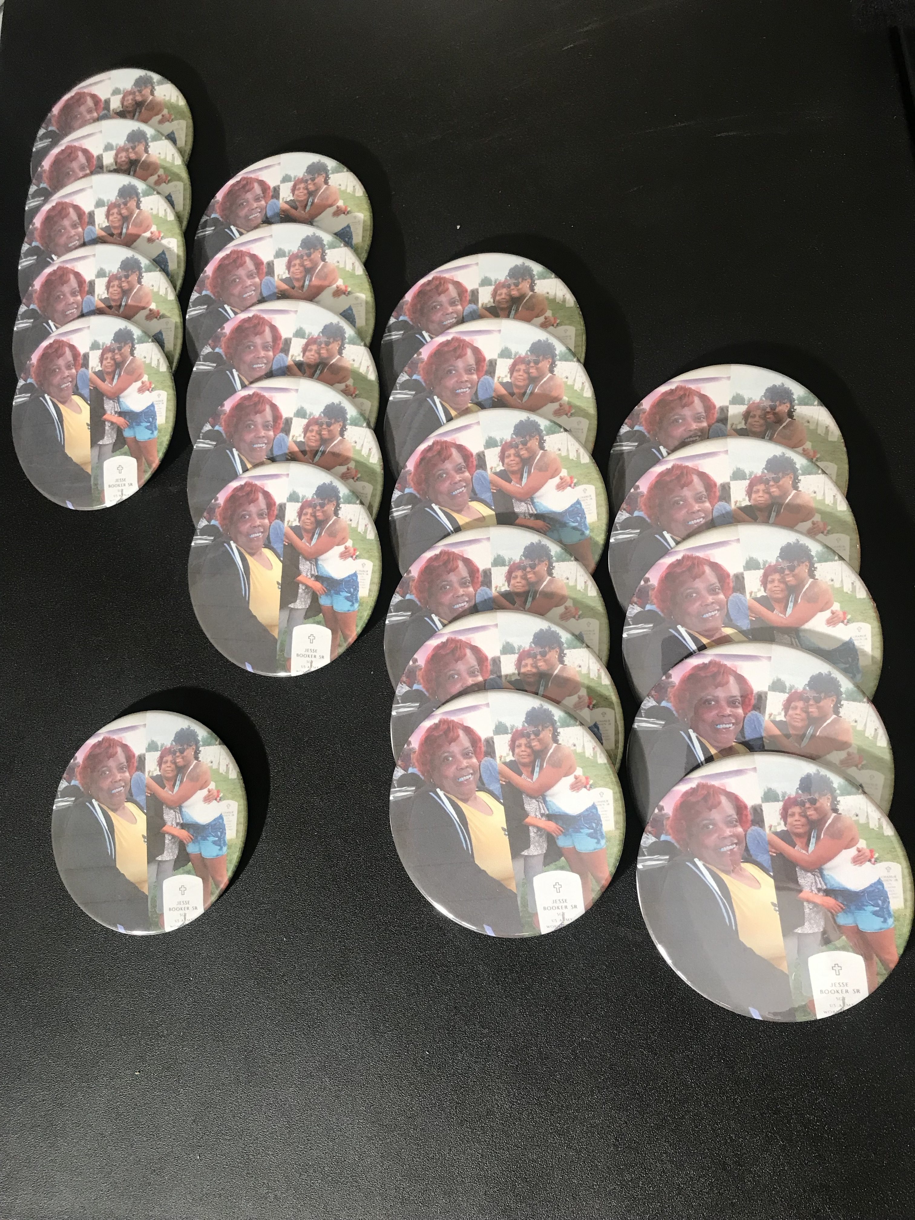 funeral buttons